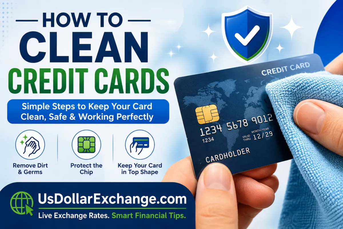 How to clean credit cards: simple steps to keep your card clean, safe, and working.