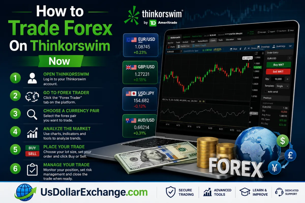 How to trade forex on Thinkorswim: steps, currency pairs, charts, and trading tools.